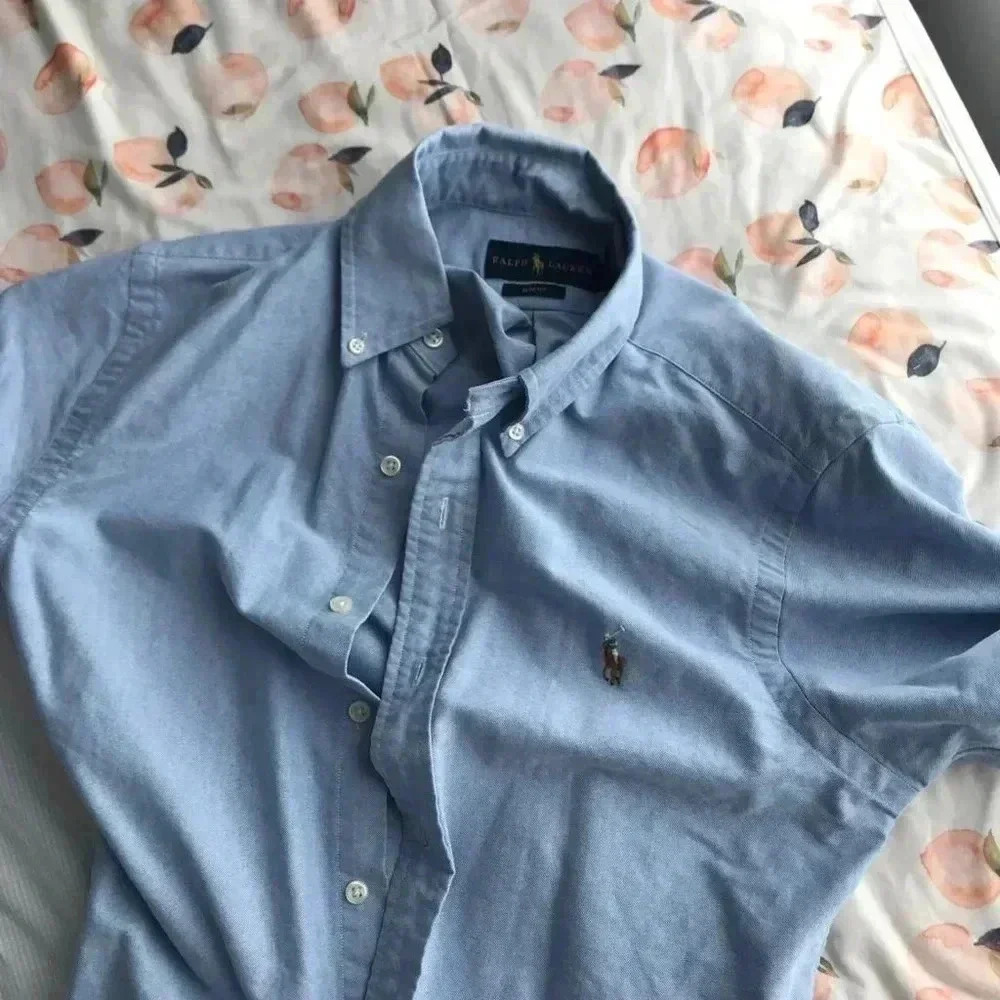 [Ralph Lauren] Short Sleeve Blue Shirt
